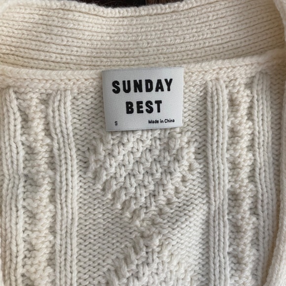 Aritizia Sunday Best Lamora Cable Knit Cardigan - Picture 2 of 5